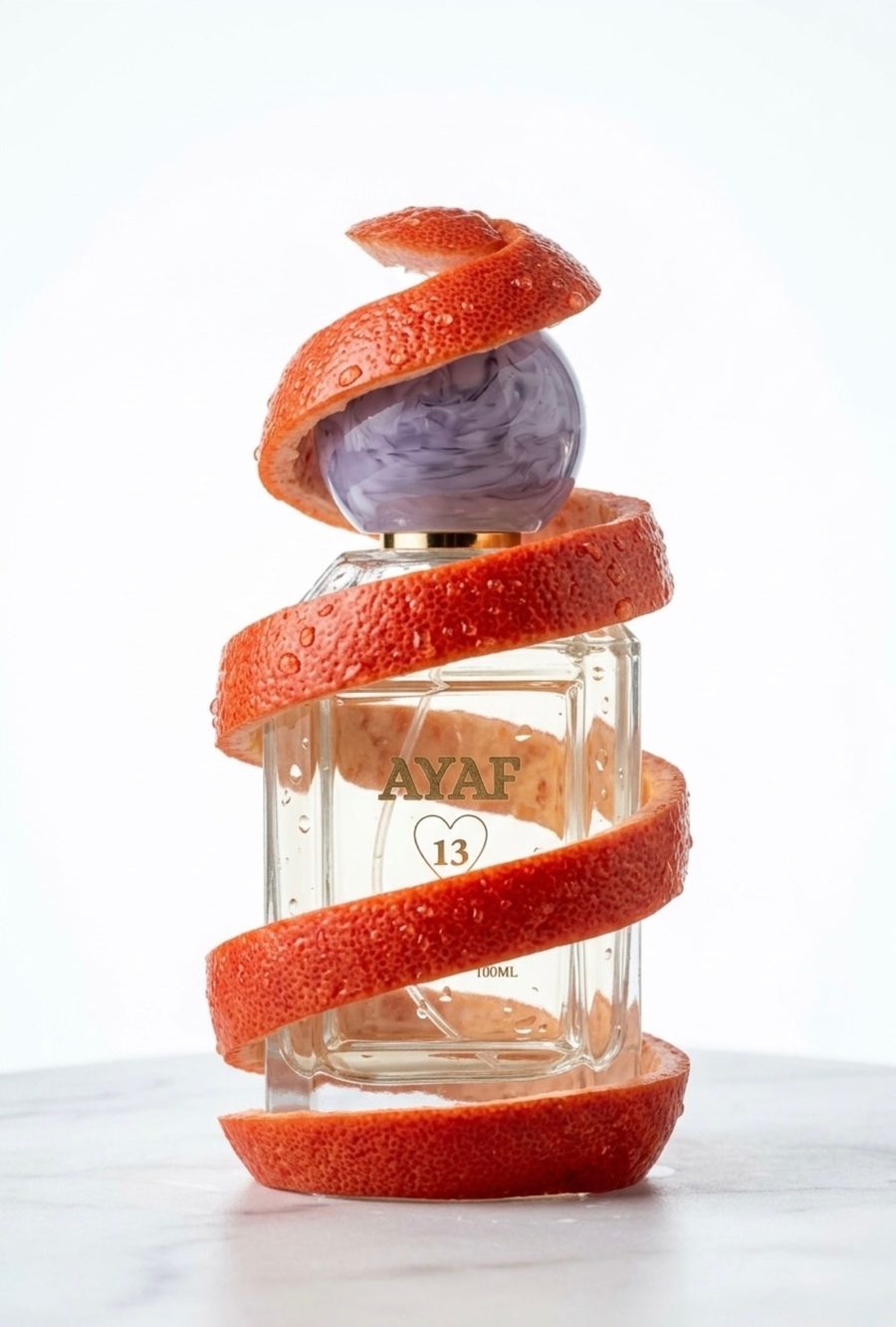 AYAF 13 wrapped in blood orange peel